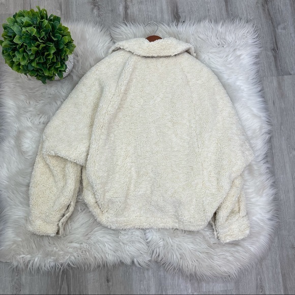 Free People Teddy Swing Jacket Chai Latte‎ - Picture 8 of 9